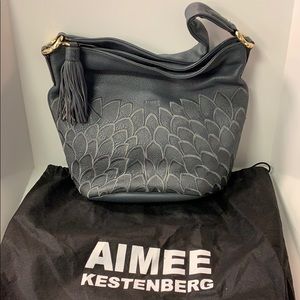 Aimee Kestenberg Gray Shoulder Bag